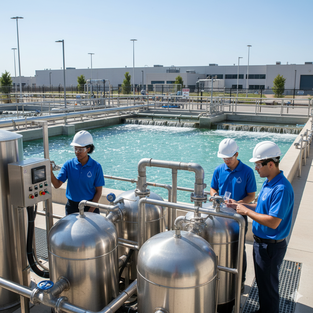 لخدمات تسليك المجاري ومعالجة المياه وتبريد الخزانات معالجة المياة